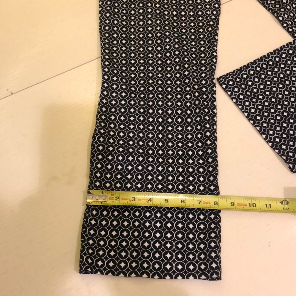 Sigrid Olsen Black & White patterned ankle pants 6 - Picture 8 of 8